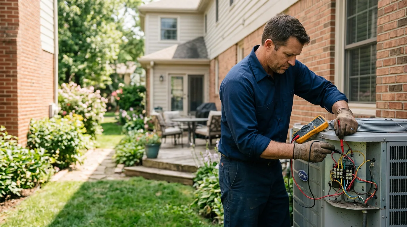 HVAC technician working near Sugartown, LA